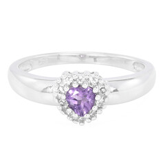 Anillo en plata con Amatista de Nigeria