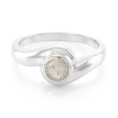 Anillo en plata con Espectrolita