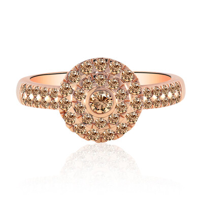 Anillo en oro con Diamante rosa de Francia de Argyle SI1 (Annette)