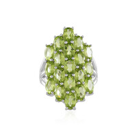 Anillo en plata con Peridoto