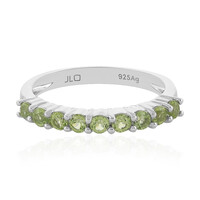 Anillo en plata con Peridoto