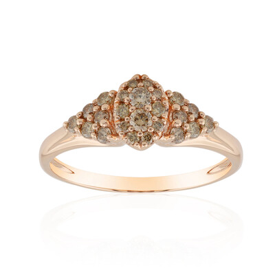 Anillo en oro con Diamante rosa de Francia de Argyle SI1 (Annette)