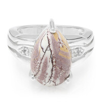 Anillo en plata con Jaspe Sonoran dendritas