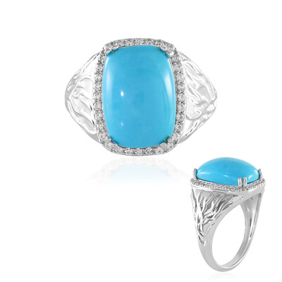 Anillo en plata con Turquesa (de Melo)