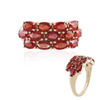 Anillo en oro con Rubí de Tanzania