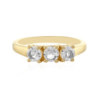 Anillo en plata con Topacio blanco
