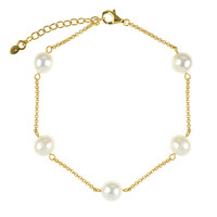 Brazalete en plata con Perla Freshwater