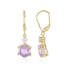 Pendientes en plata con Amatista Rosa de Francia