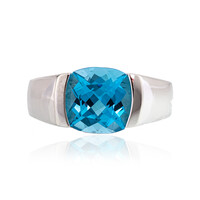Anillo en plata con Topacio de Marambaia