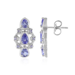 Pendientes en plata con Tanzanita