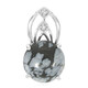 Colgante en plata con Obsidiana Copo de Nieve