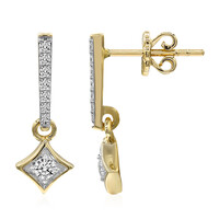 Pendientes en oro con Diamante IF (D)