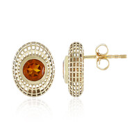 Pendientes en oro con Citrino de Madeira (Ornaments by de Melo)