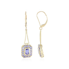 Pendientes en oro con Tanzanita (KM by Juwelo)