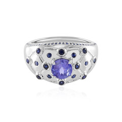 Anillo en plata con Tanzanita (Adela Silber)