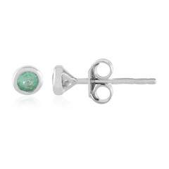 Pendientes en plata con Esmeralda de Colombia