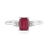 Anillo en plata con Rubí de Bemainty