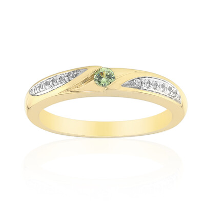 Anillo en oro con Demantoide de Madagascar (John Ferry)