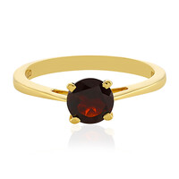 Anillo en plata con Granate de Mozambique