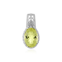 Colgante en plata con Quarzo limón