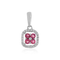 Colgante en plata con Turmalina rosa