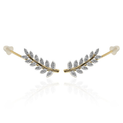 Pendientes en oro con Diamante SI1 (G) (Annette)