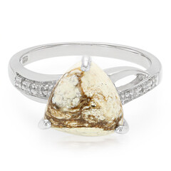 Anillo en plata con Magnesita