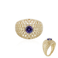 Anillo en oro con Tanzanita AAA (Ornaments by de Melo)