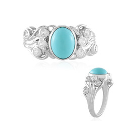 Anillo en plata con Turquesa bella durmiente
