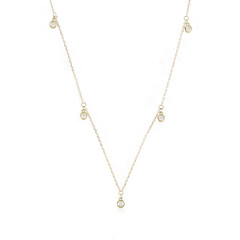 Collar en oro con Diamante FL (G) (de Melo)