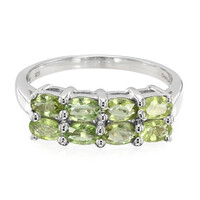 Anillo de hombre en plata con Turmalina Paraíba