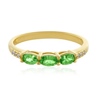 Anillo en plata con Tsavorita
