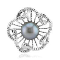 Colgante en plata con Perla plateada Freshwater (TPC)