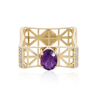Anillo en oro con Amatista de Uruguay (Ornaments by de Melo)