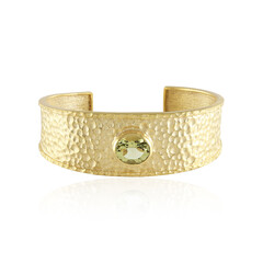 Brazalete en latón con Quarzo limón (Juwelo Style)