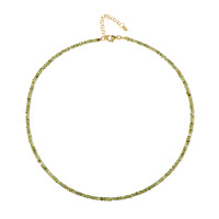 Collar en plata con Turmalina verde