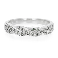 Anillo en plata con Diamante fantasía