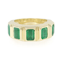 Anillo en oro con Esmeralda de Sao Francisco (de Melo)