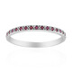 Anillo en plata con Rubí
