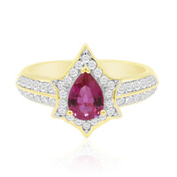 Anillo en oro con Rubí de Birmania
