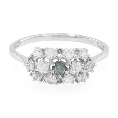 Anillo en plata con Zafiro de Tanzania