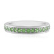 Anillo en plata con Tsavorita de Tanzania