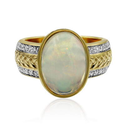 Anillo en oro con Ópalo de Welo (Adela Gold)