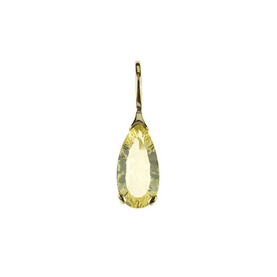 Colgante en oro con Citrino de color limón (dagen)