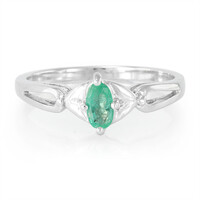 Anillo en plata con Esmeralda de Sao Francisco