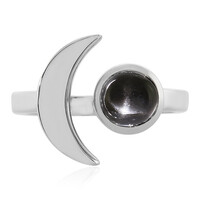 Anillo en plata con Diópsido estrella de la India