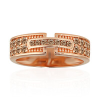 Anillo en oro con Diamante rosa de Francia de Argyle SI1