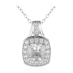 Collar en plata con Topacio blanco