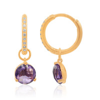 Pendientes en plata con Amatista