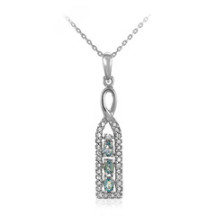 Collar en plata con Turmalina Paraíba